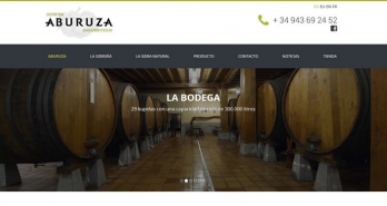 Página web Sidrería Aburuza