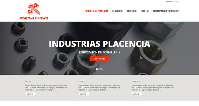 Diseño de paginas web del sector industrial en gipuzkoa