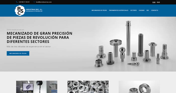 Nuevo proyecto web: BSC Industrias