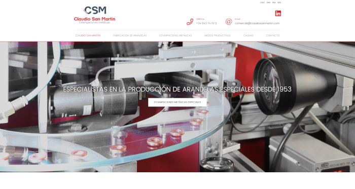 Nuevo diseño web Claudio San Martin