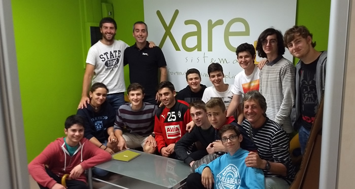 Visita de los alumnos de informática de Landaberri